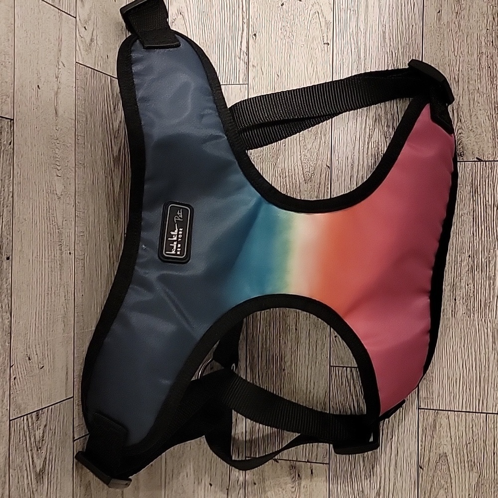 Nicole Miller Rainbow Shimmer Dog‎ Harness Size Large
